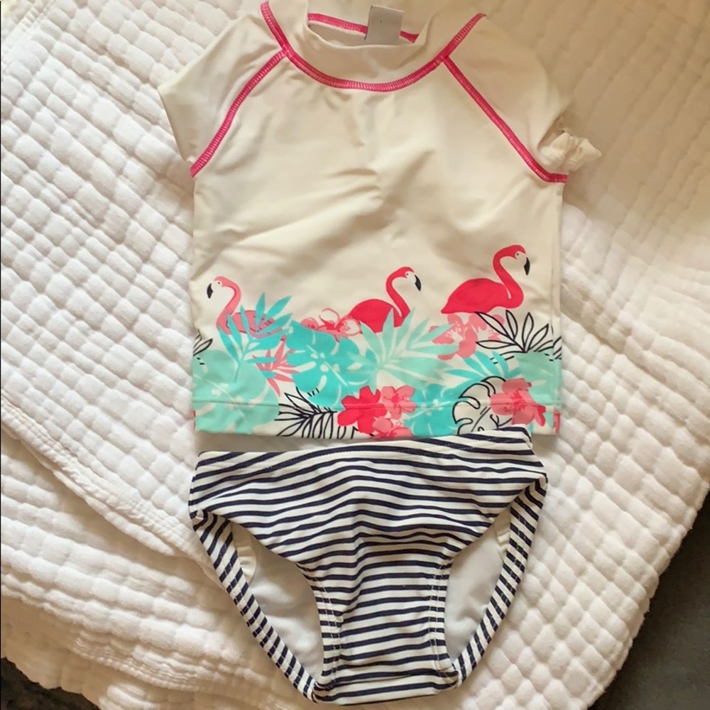Janie and Jack Flamingo Swim Suit